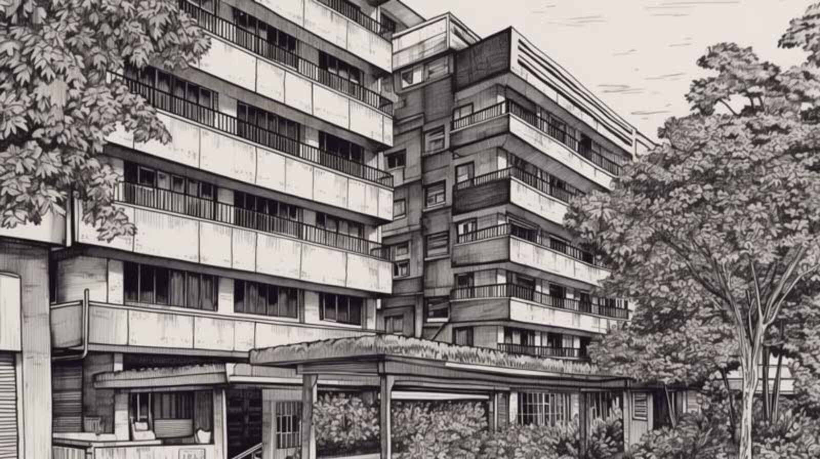 HDB blocks in Singapore